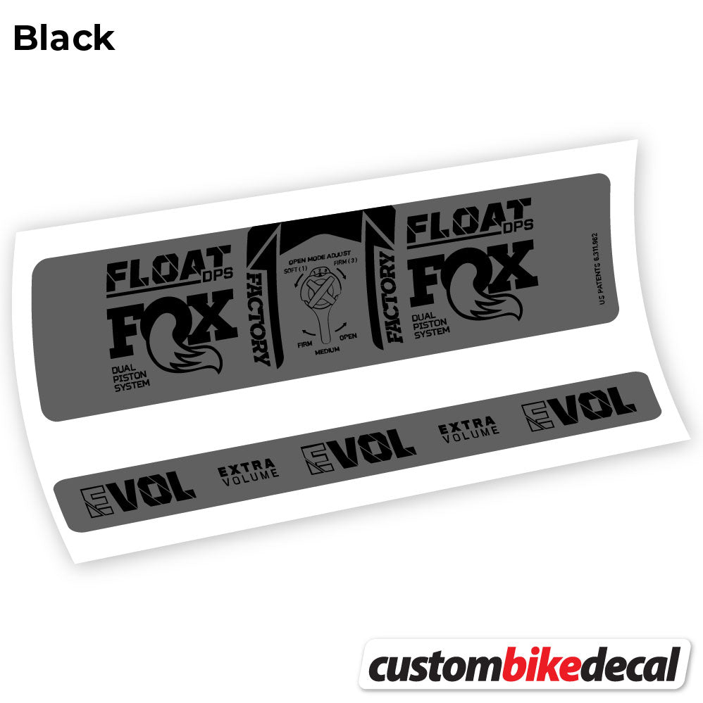 Decal, Fox DPS Factory 3Pos 2021, Rear Shox Sticker Vinyl