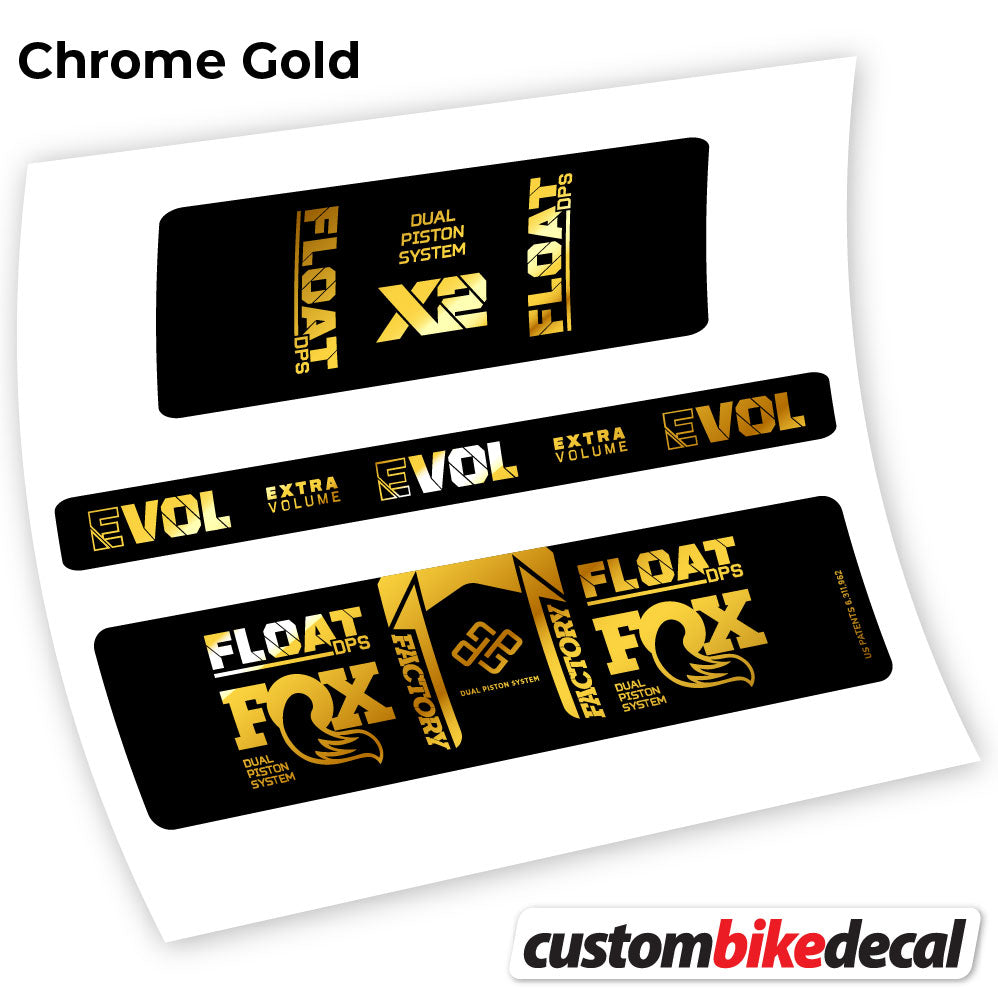 Aufkleber, Fox Float DPS X2 2021, Rear Shox Sticker Vinyl