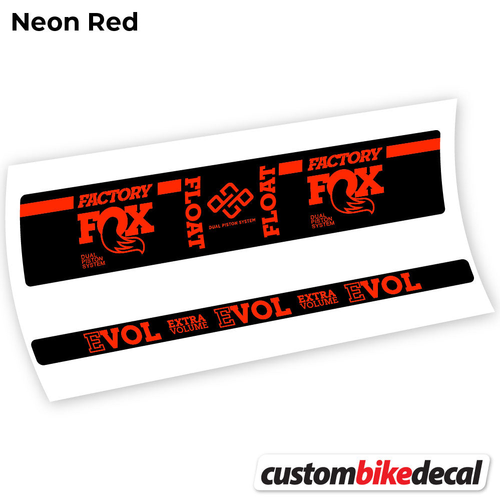 Decal, Fox Float Factory Float, Rear Shox Sticker Vinyl