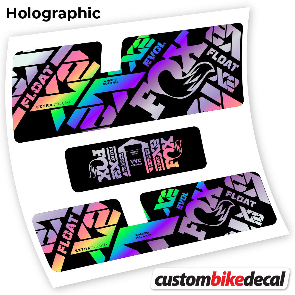 Decal, Fox X2 Performance Elite 2021, Rear Shox Sticker Vinyl