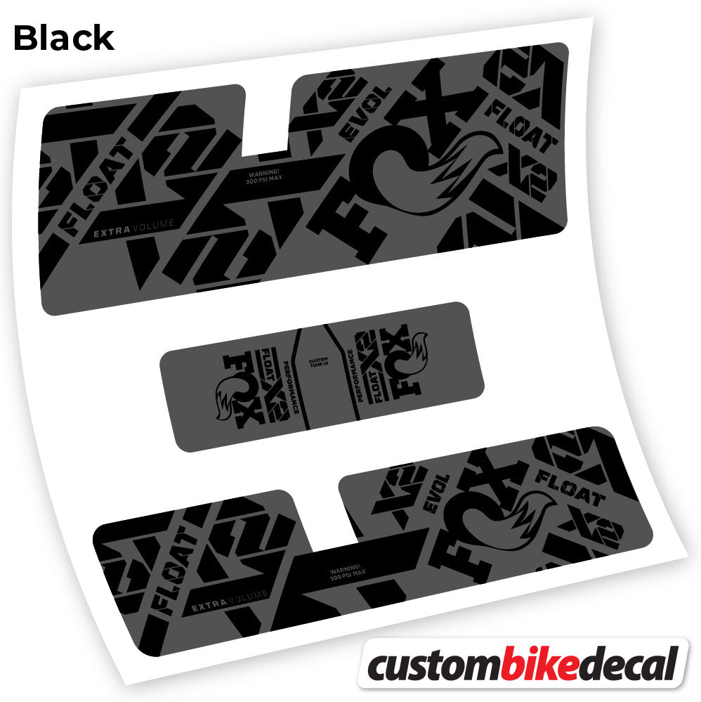 Aufkleber, Fox X2 Performance 2021, Rear Shox Sticker Vinyl