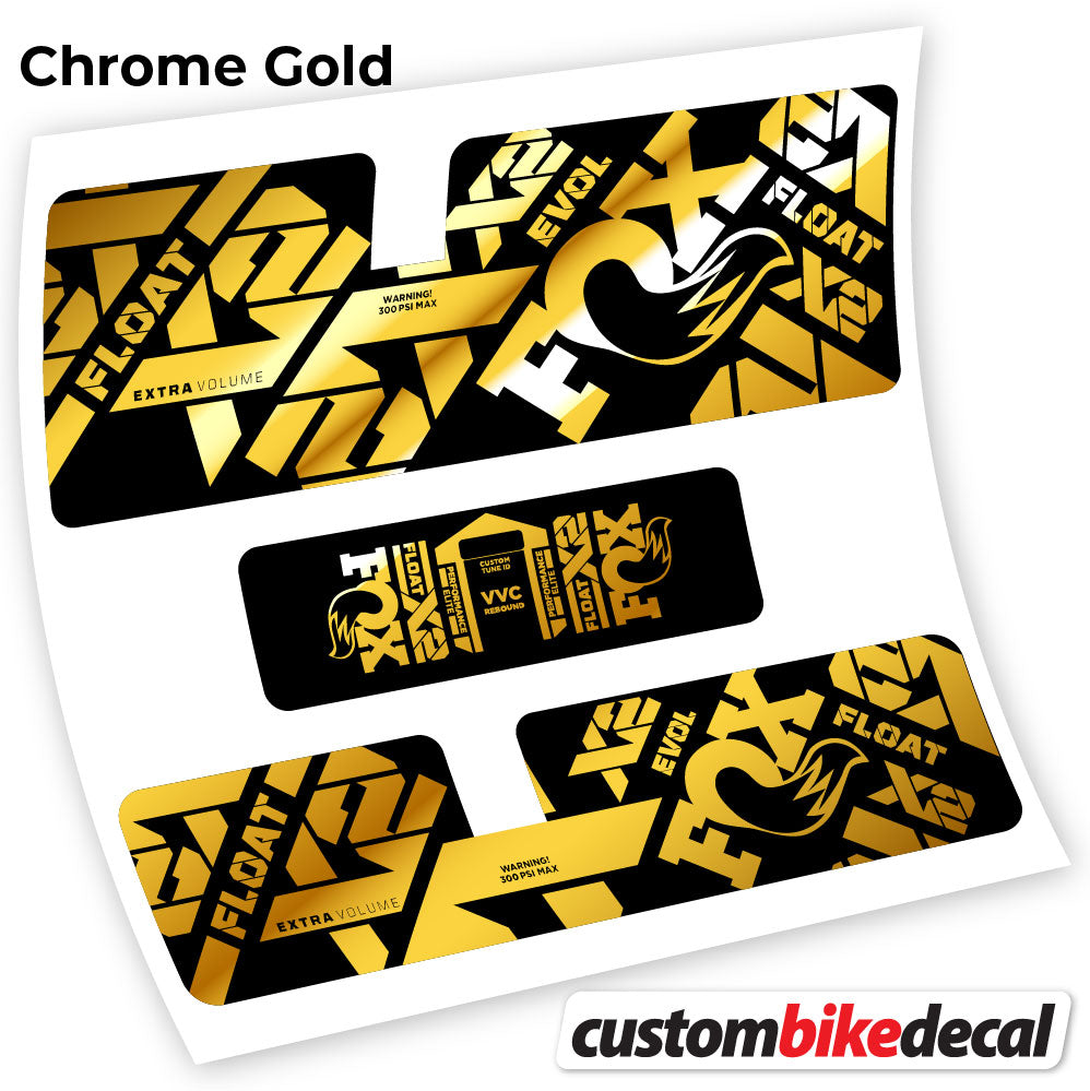 Decal, Fox X2 Performance Elite 2021, Rear Shox Sticker Vinyl