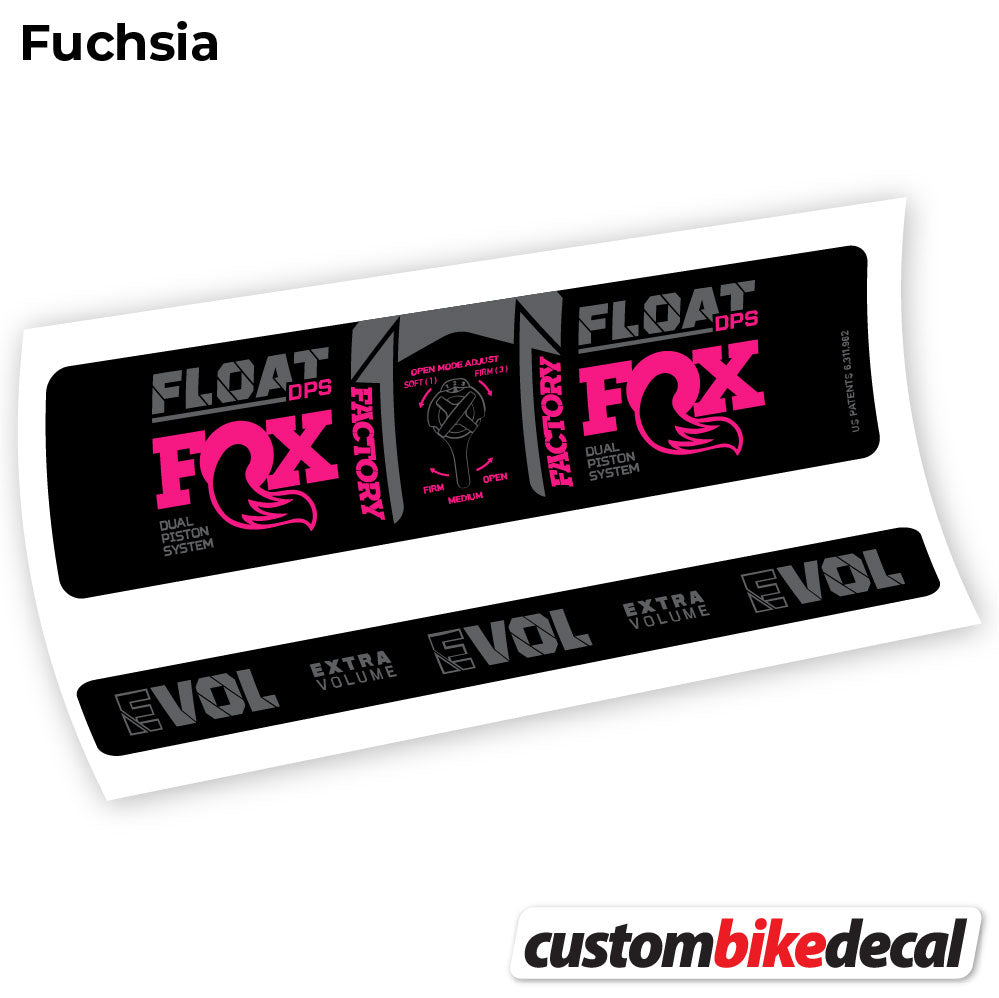 Decal, Fox DPS Factory 3Pos 2021, Rear Shox Sticker Vinyl