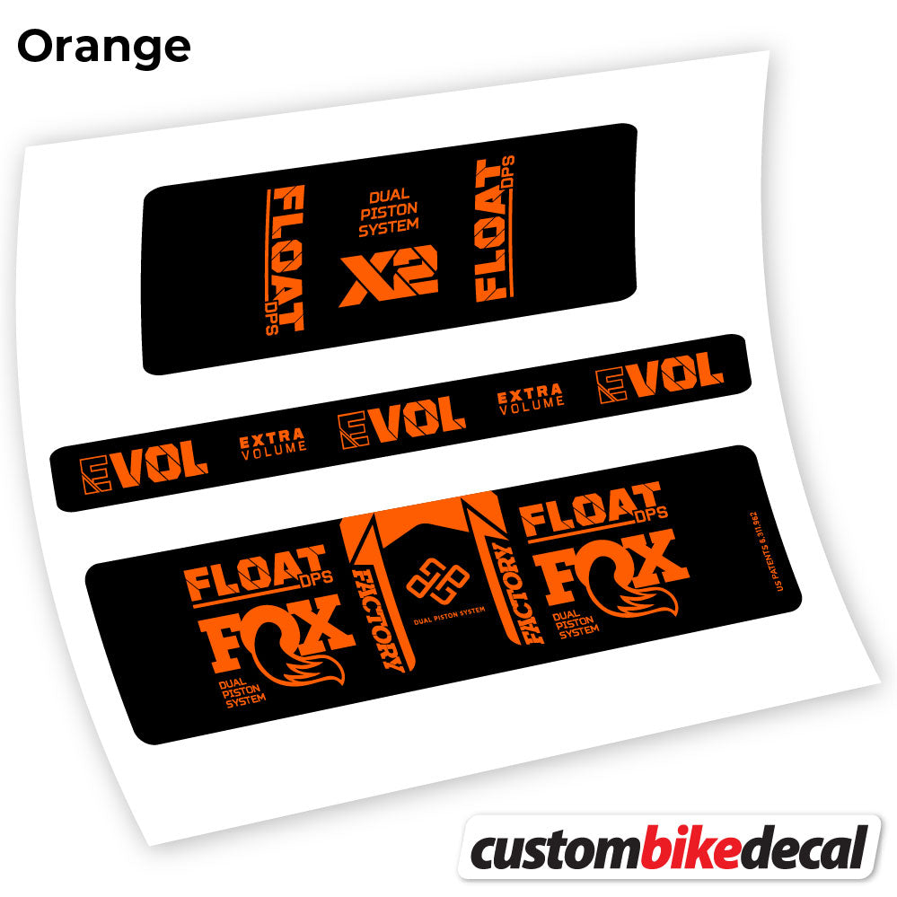 Aufkleber, Fox Float DPS X2 2021, Rear Shox Sticker Vinyl
