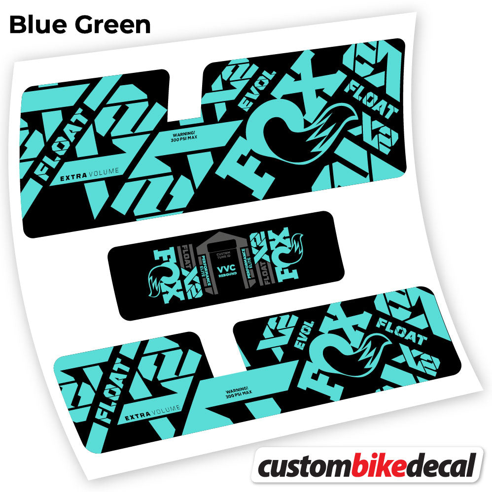 Decal, Fox X2 Performance Elite 2021, Rear Shox Sticker Vinyl