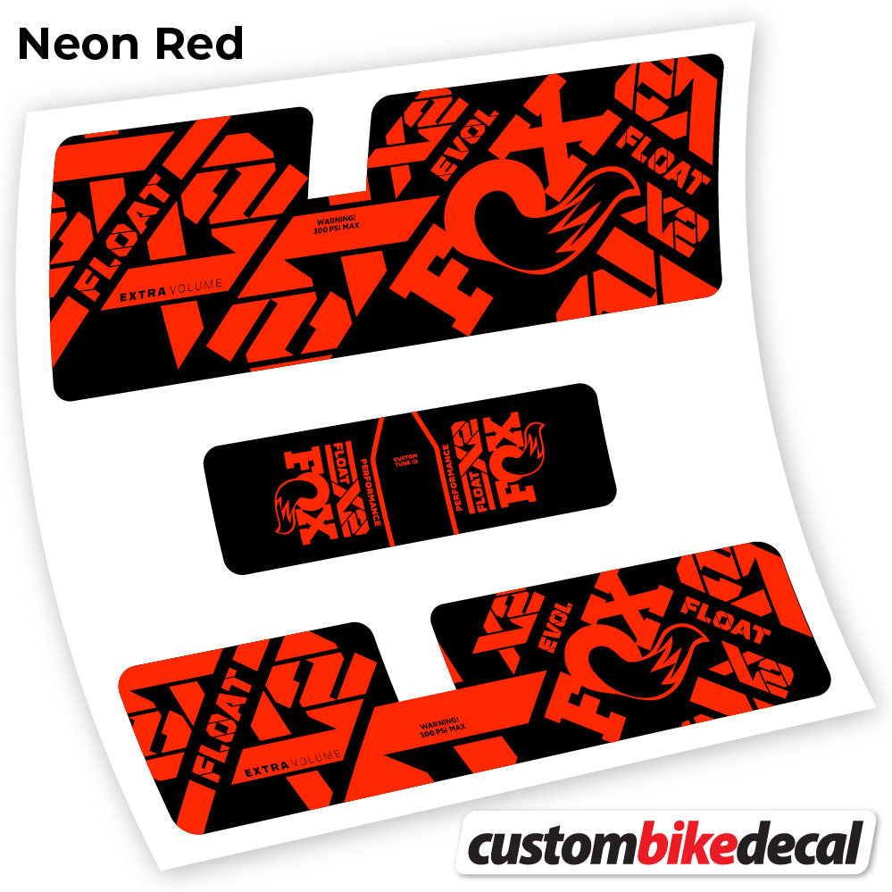 Decal, Fox X2 Performance 2021, Shock Absorber Sticker Vinyl
