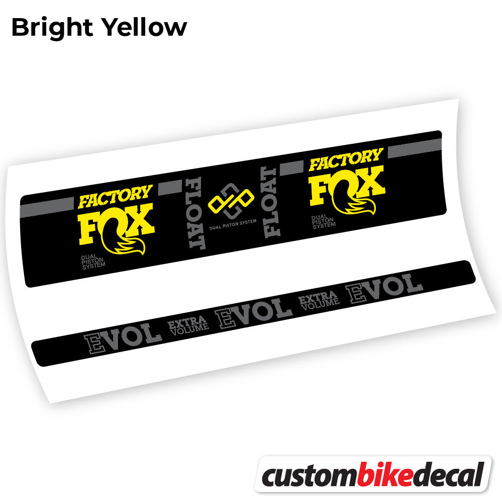 Decal, Fox Float Factory Float, Rear Shox Sticker Vinyl