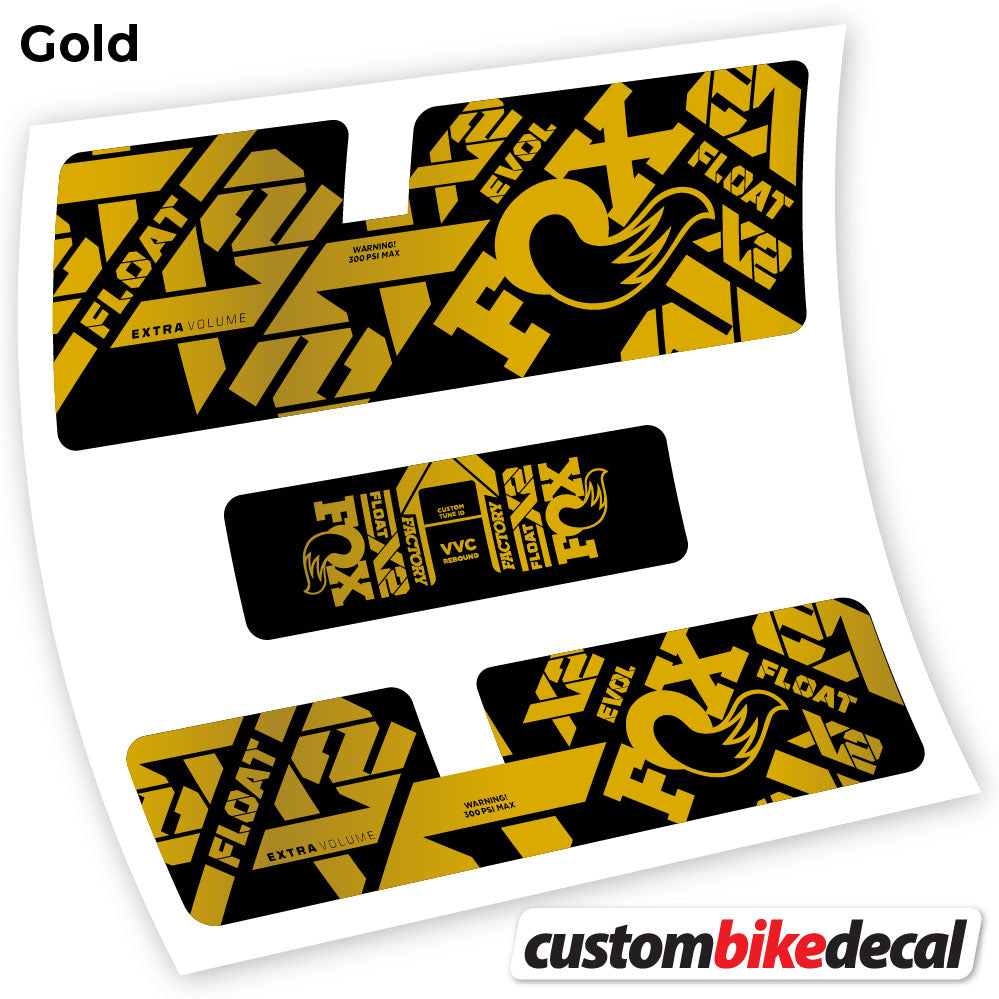 Aufkleber, Fox X2 Factory 2021, Rear Shox Sticker Vinyl