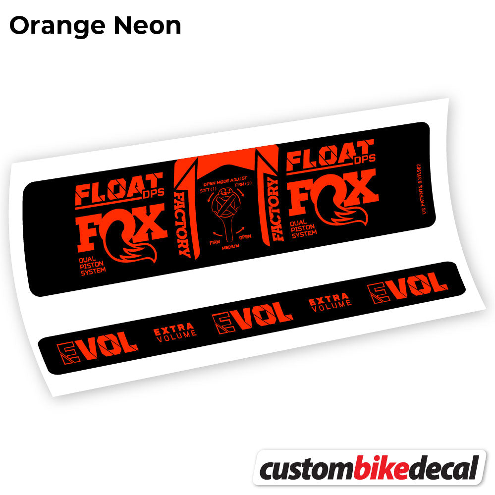Decal, Fox DPS Factory 3Pos 2021, Rear Shox Sticker Vinyl