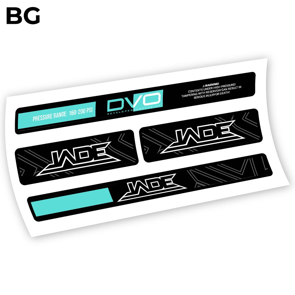 DVO Jade Coil 2019, Rear Shox Sticker Vinyl