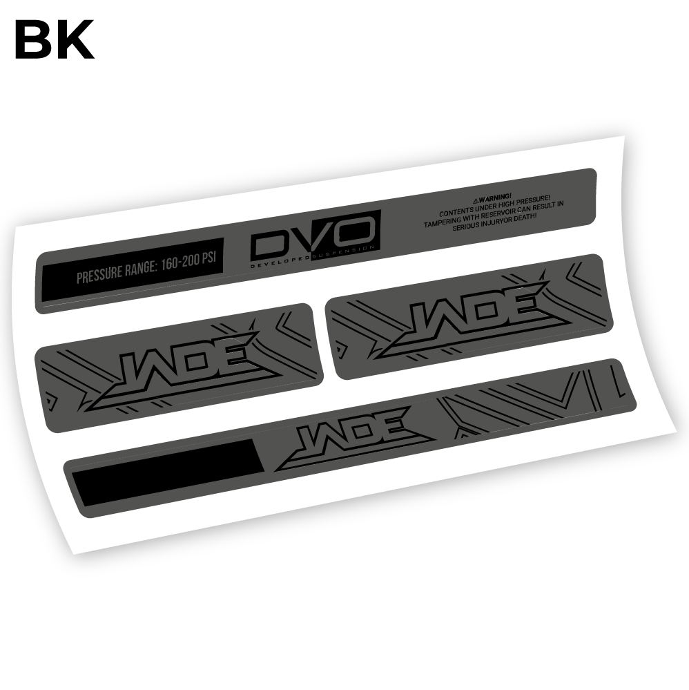 DVO Jade Coil 2019, Rear Shox Sticker Vinyl
