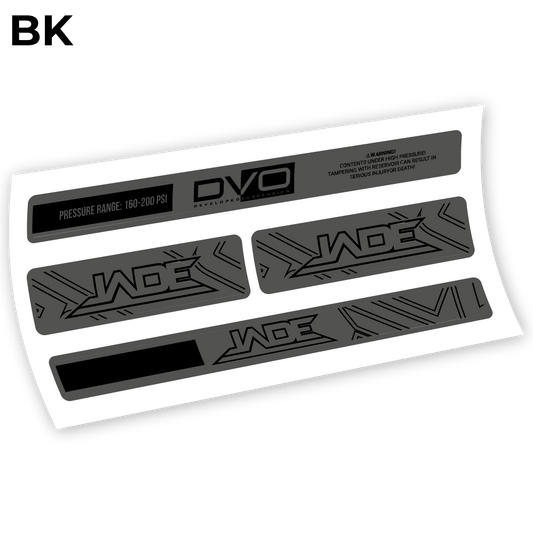 DVO Jade Coil 2019, Rear Shox Sticker Vinyl
