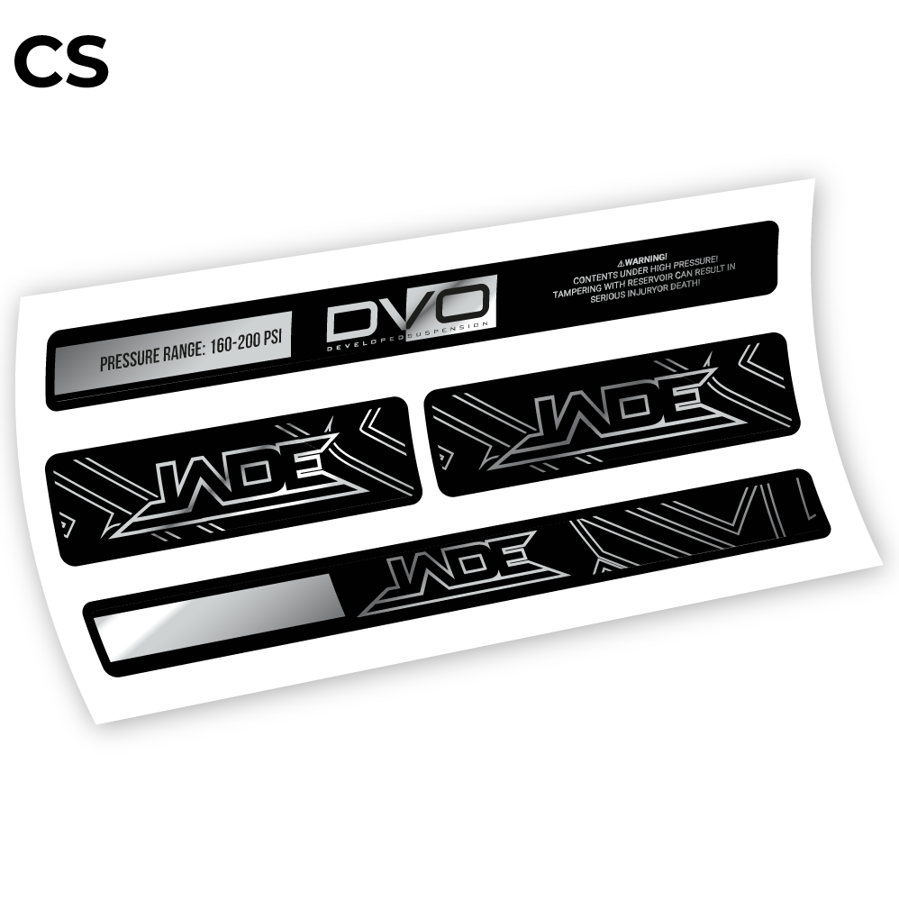 DVO Jade Coil 2019, Rear Shox Sticker Vinyl