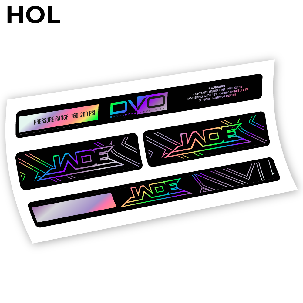 DVO Jade Coil 2019, Rear Shox Sticker Vinyl