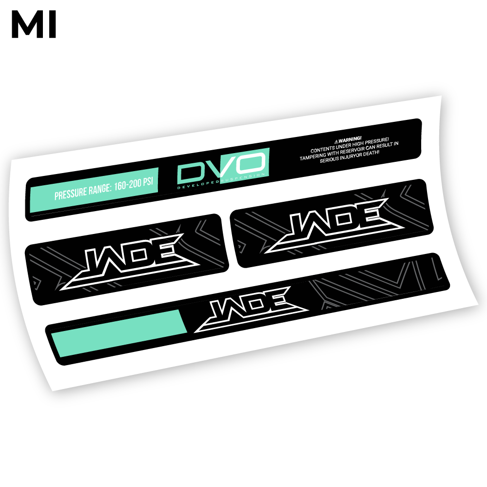 DVO Jade Coil 2019, Rear Shox Sticker Vinyl
