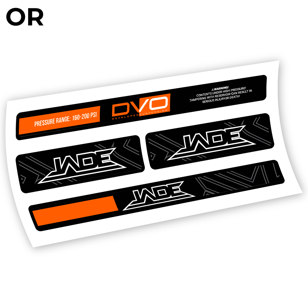 DVO Jade Coil 2019, Rear Shox Sticker Vinyl