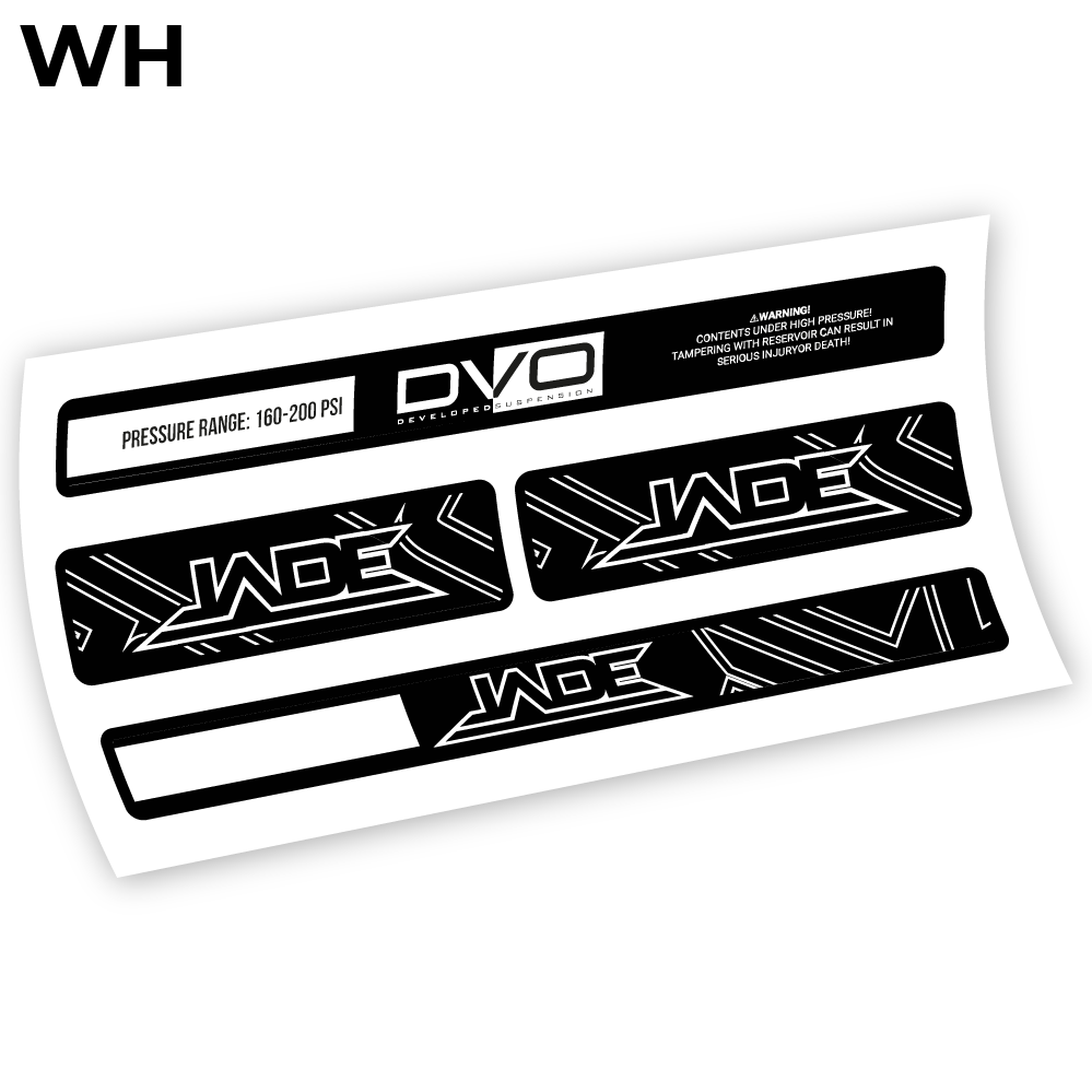 DVO Jade Coil 2019, Rear Shox Sticker Vinyl