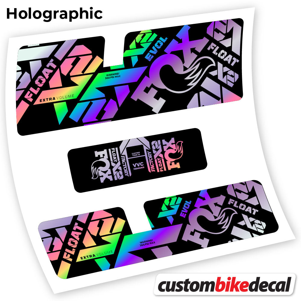 Aufkleber, Fox X2 Factory 2021, Rear Shox Sticker Vinyl