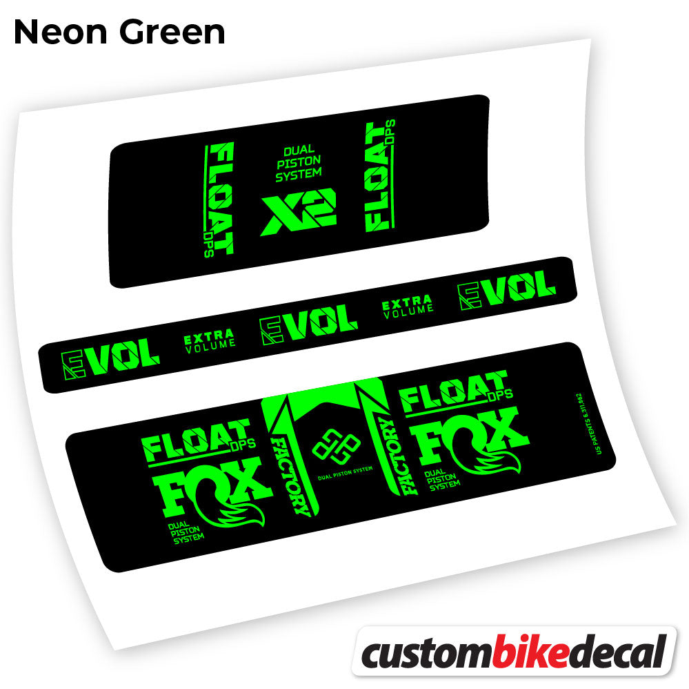 Aufkleber, Fox Float DPS X2 2021, Rear Shox Sticker Vinyl