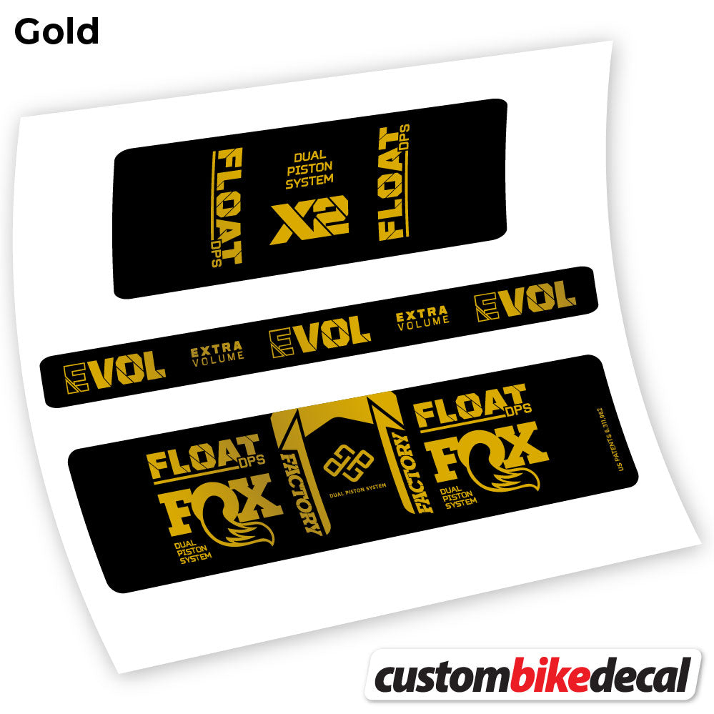 Aufkleber, Fox Float DPS X2 2021, Rear Shox Sticker Vinyl