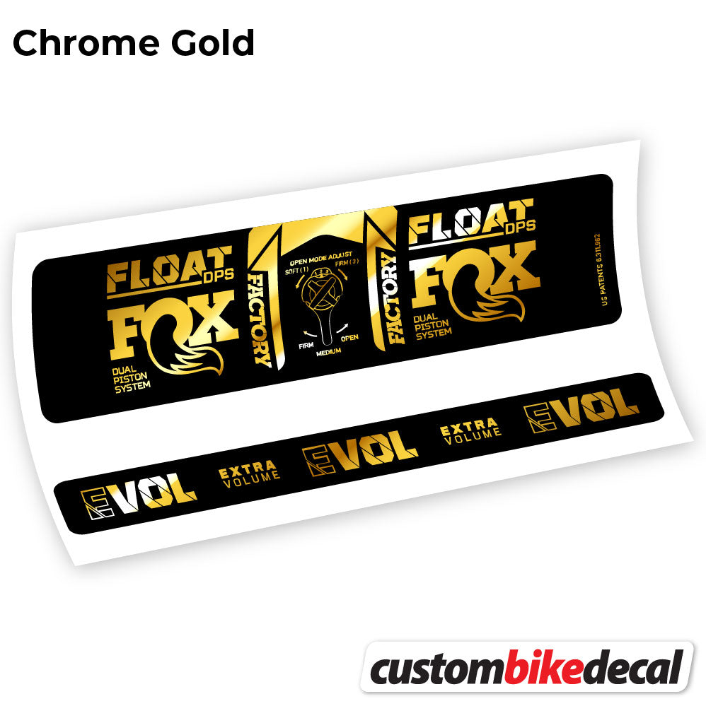 Decal, Fox DPS Factory 3Pos 2021, Rear Shox Sticker Vinyl