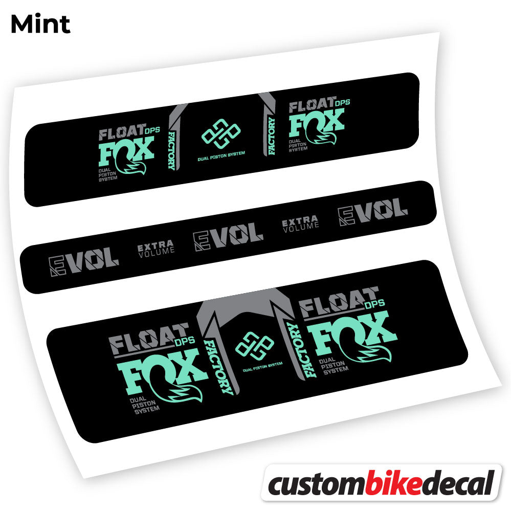 Aufkleber, Fox DPS Factory 2021 Fernbedienung, Rear Shox Sticker Vinyl