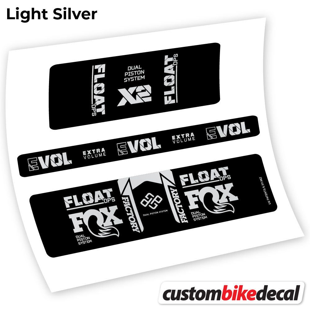 Aufkleber, Fox Float DPS X2 2021, Rear Shox Sticker Vinyl