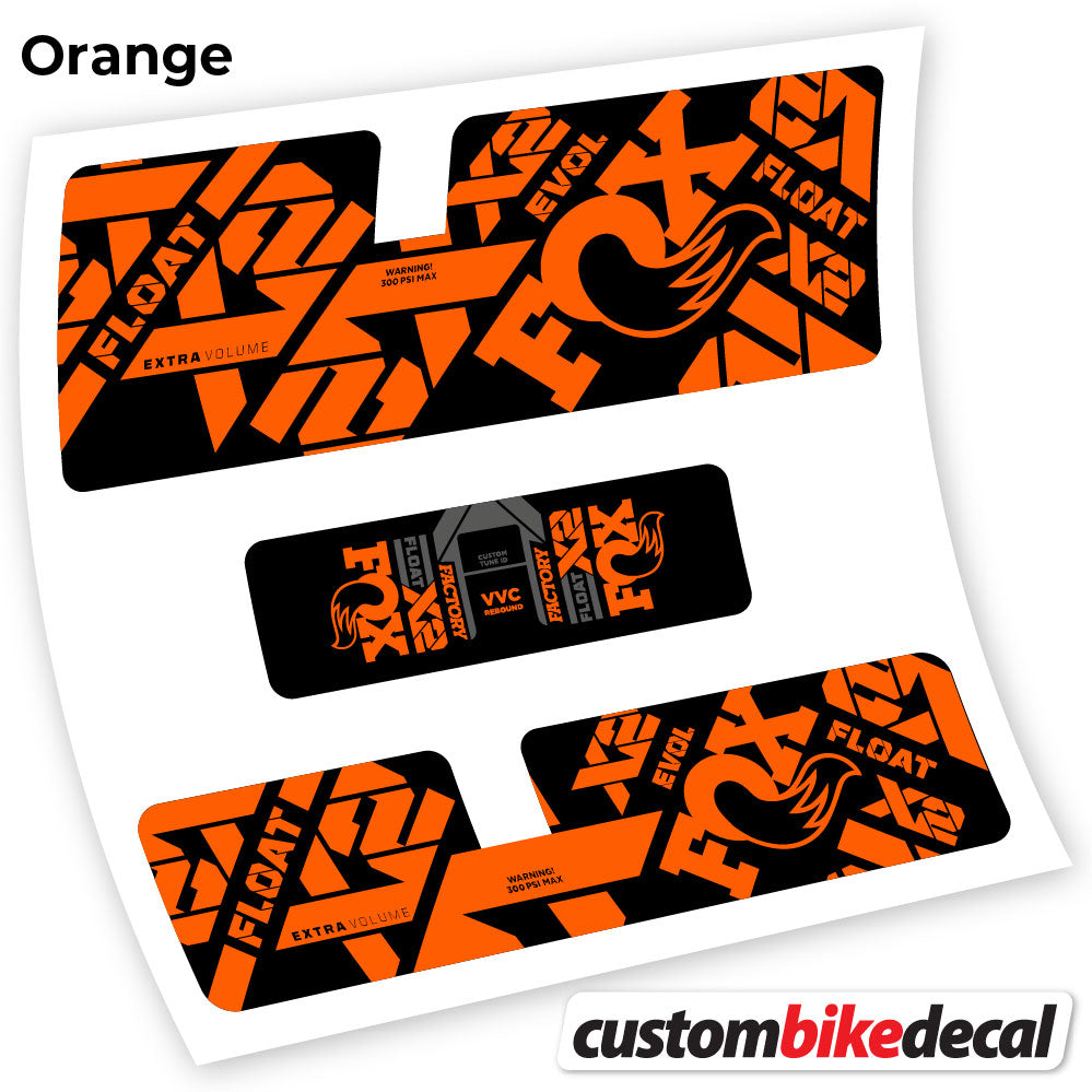 Aufkleber, Fox X2 Factory 2021, Rear Shox Sticker Vinyl