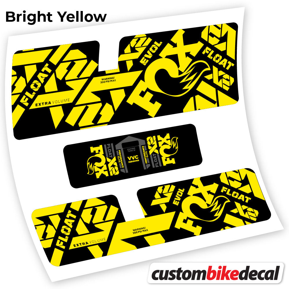 Decal, Fox X2 Performance Elite 2021, Rear Shox Sticker Vinyl