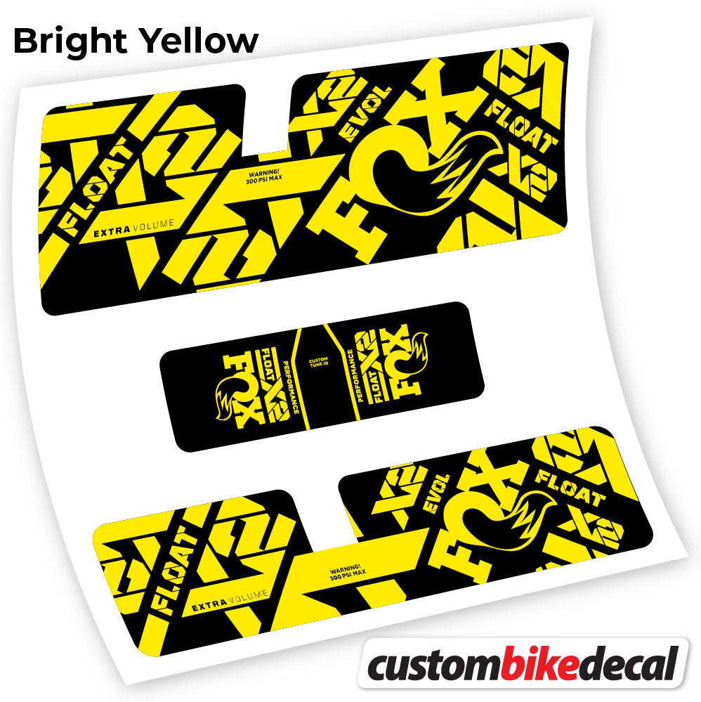 Aufkleber, Fox X2 Performance 2021, Rear Shox Sticker Vinyl