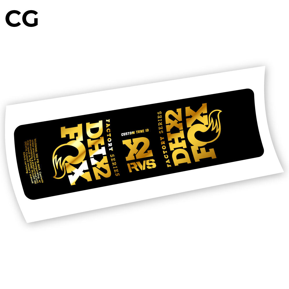 Aufkleber, Fox DHX2 2019, Rear Shox Sticker Vinyl