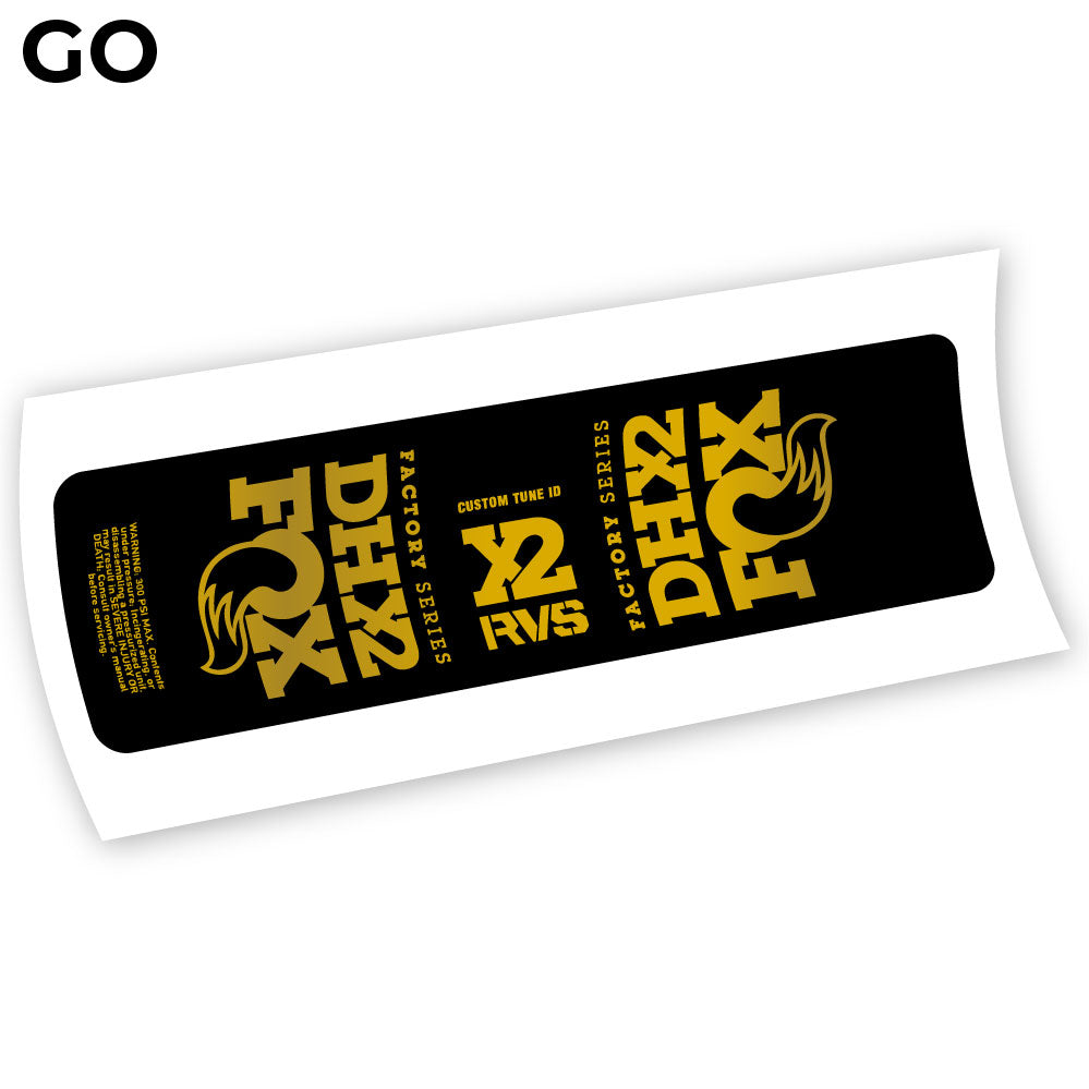 Aufkleber, Fox DHX2 2019, Rear Shox Sticker Vinyl
