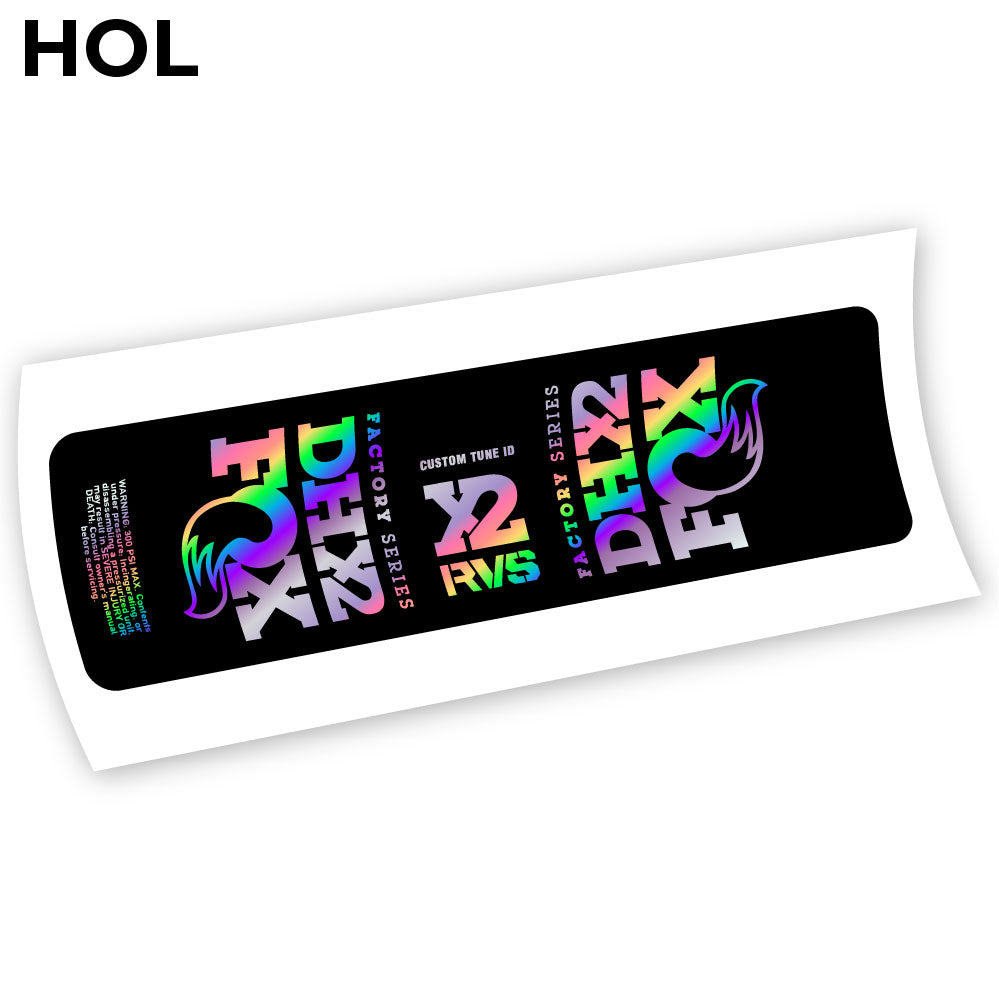 Aufkleber, Fox DHX2 2019, Rear Shox Sticker Vinyl