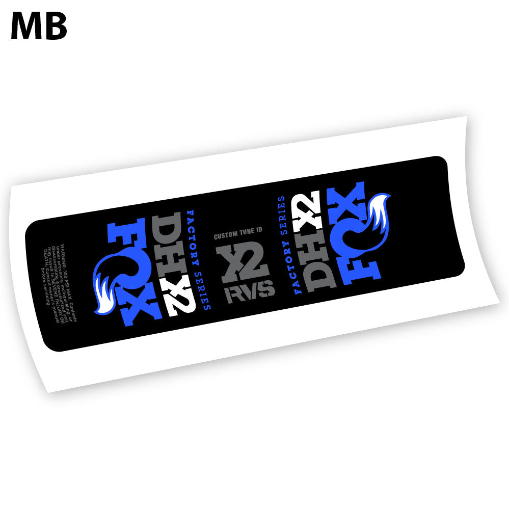 Aufkleber, Fox DHX2 2019, Rear Shox Sticker Vinyl