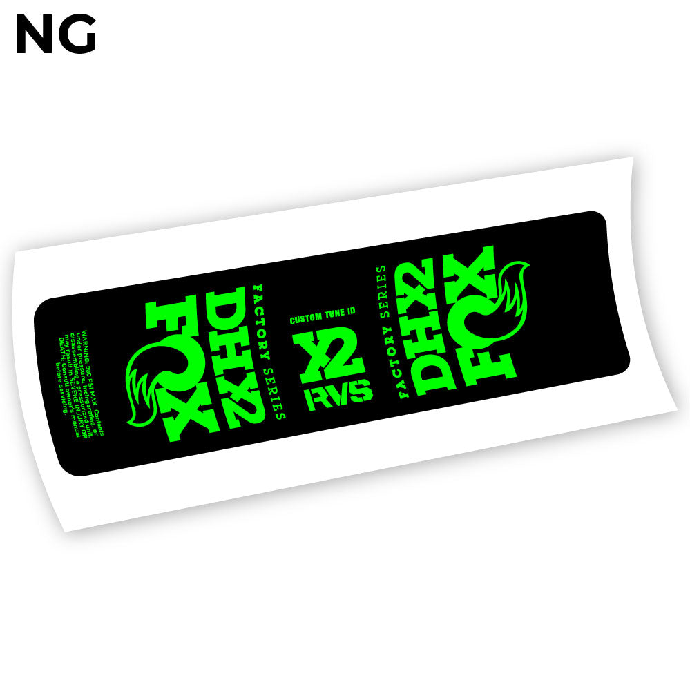 Aufkleber, Fox DHX2 2019, Rear Shox Sticker Vinyl