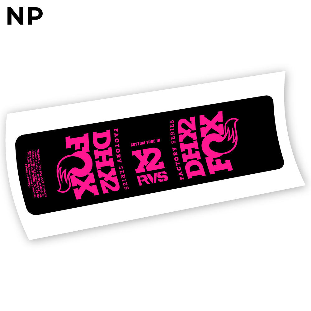 Aufkleber, Fox DHX2 2019, Rear Shox Sticker Vinyl