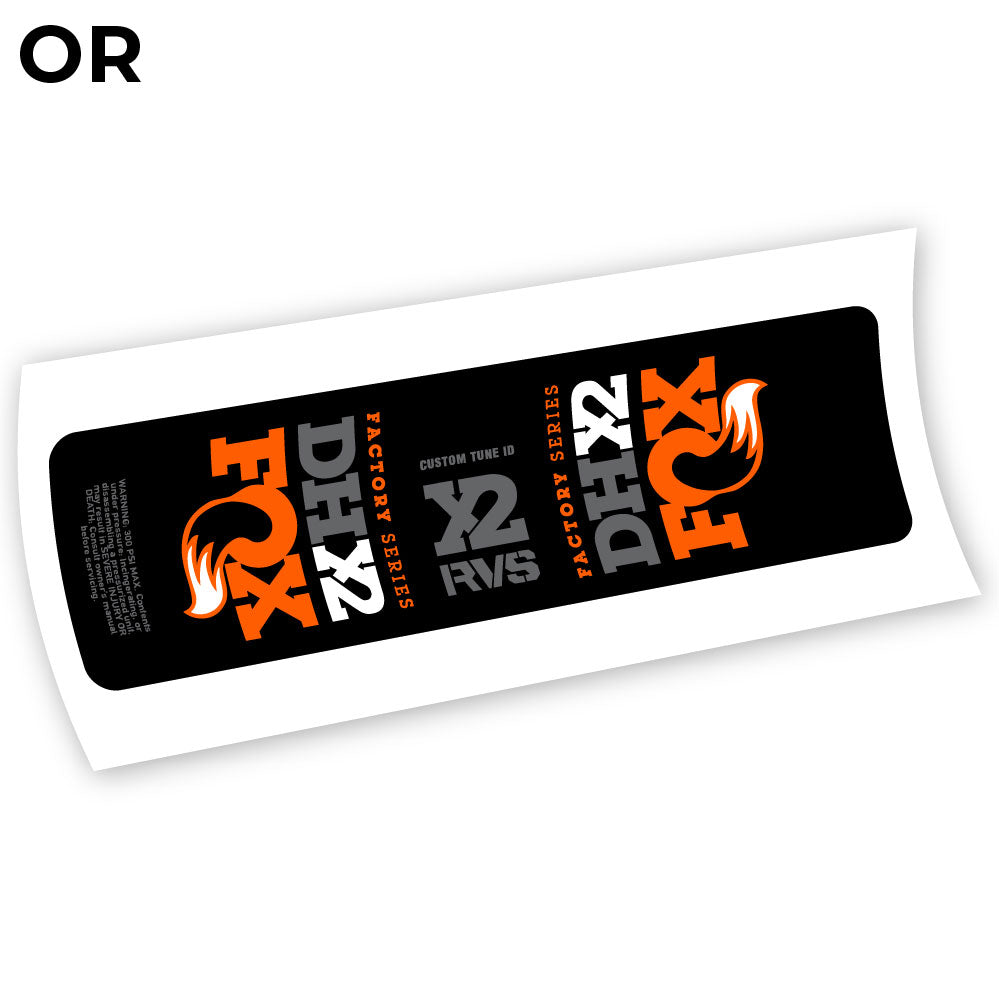 Aufkleber, Fox DHX2 2019, Rear Shox Sticker Vinyl