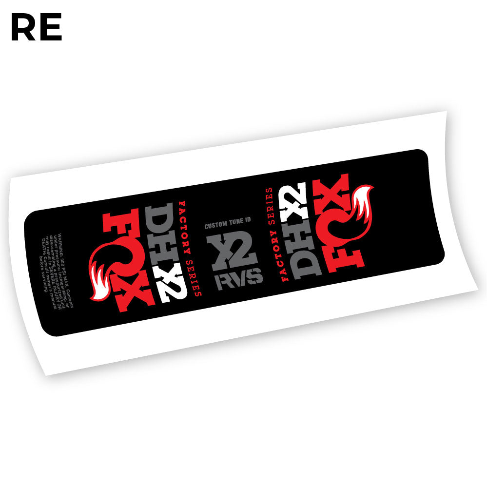 Aufkleber, Fox DHX2 2019, Rear Shox Sticker Vinyl