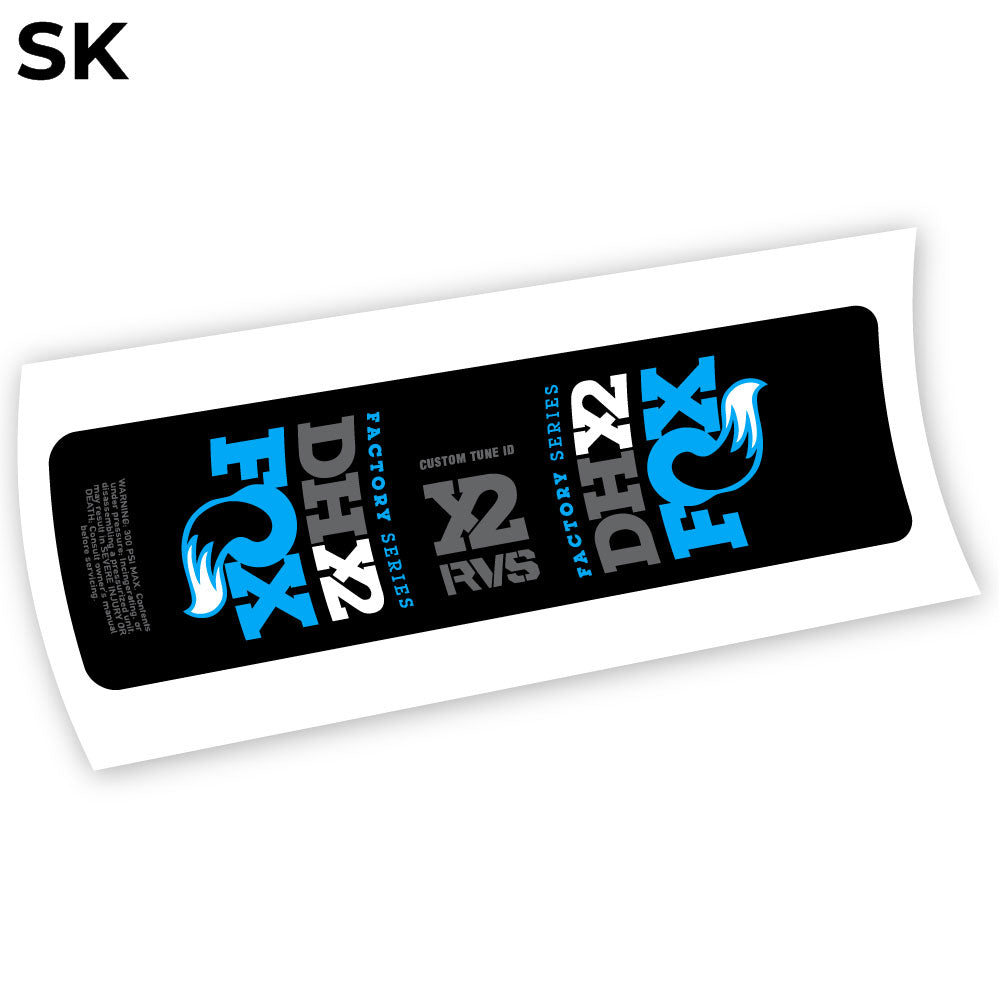 Aufkleber, Fox DHX2 2019, Rear Shox Sticker Vinyl