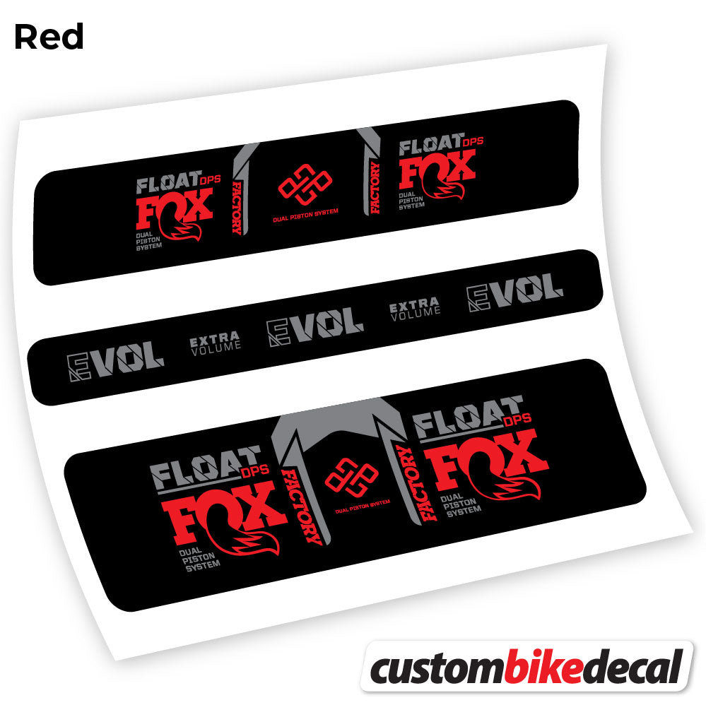 Aufkleber, Fox DPS Factory 2021 Fernbedienung, Rear Shox Sticker Vinyl