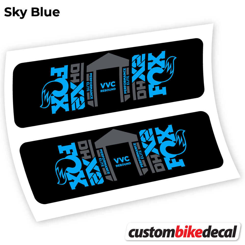 Aufkleber, Fox DHX2 Elite 2021, Rear Shox Sticker Vinyl