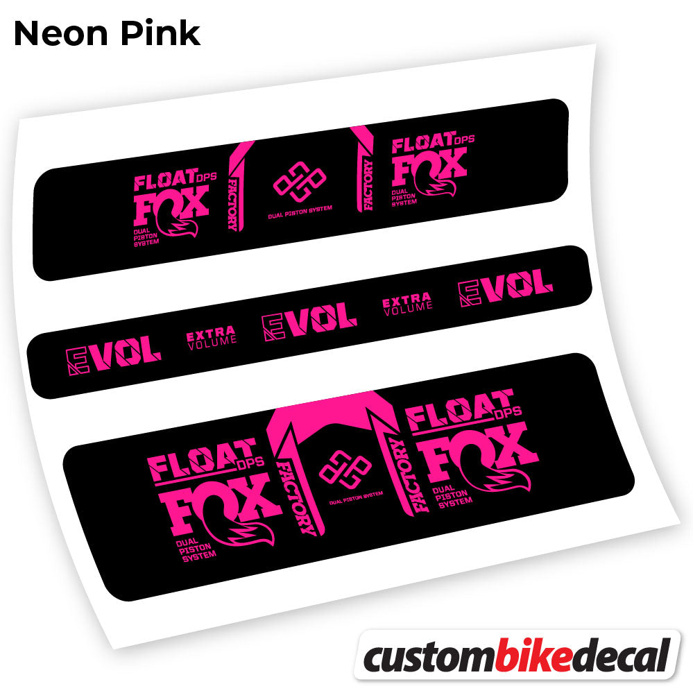 Aufkleber, Fox DPS Factory 2021 Fernbedienung, Rear Shox Sticker Vinyl