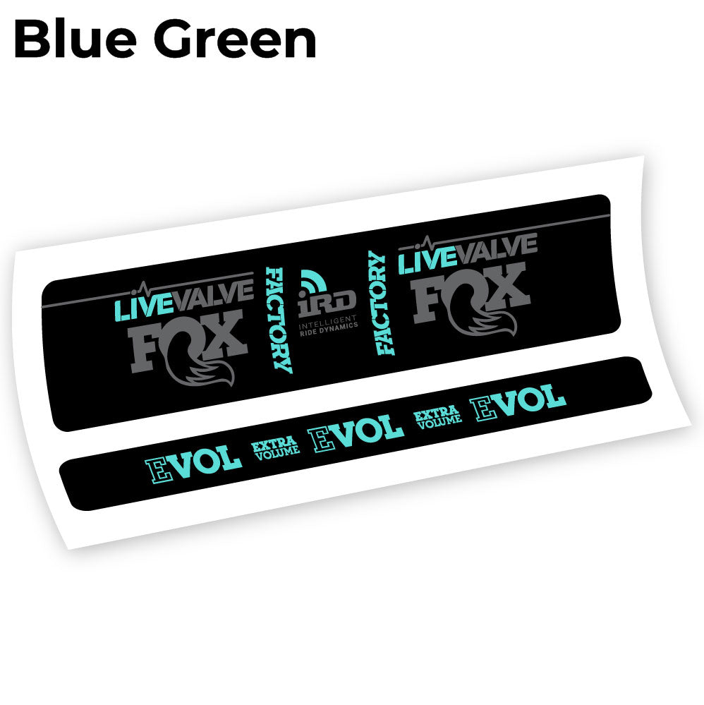 Aufkleber Fox Factory LiveValve IRD Rear Shox Sticker Vinyl