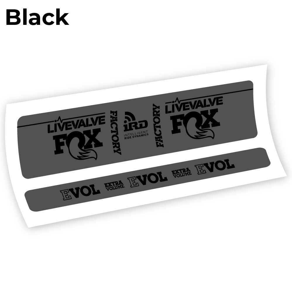Aufkleber Fox Factory LiveValve IRD Rear Shox Sticker Vinyl