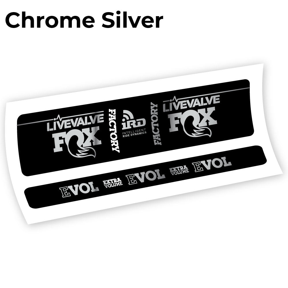 Aufkleber Fox Factory LiveValve IRD Rear Shox Sticker Vinyl