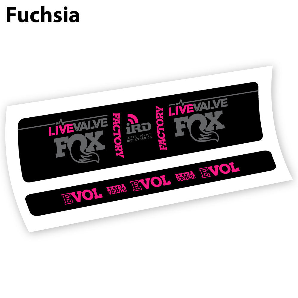 Aufkleber Fox Factory LiveValve IRD Rear Shox Sticker Vinyl
