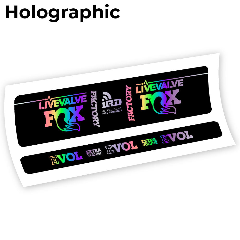 Aufkleber Fox Factory LiveValve IRD Rear Shox Sticker Vinyl