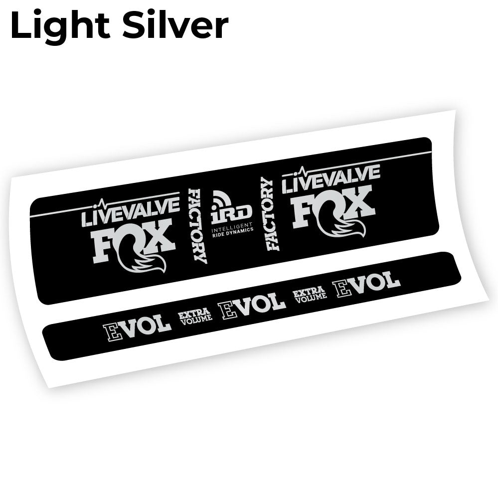 Aufkleber Fox Factory LiveValve IRD Rear Shox Sticker Vinyl