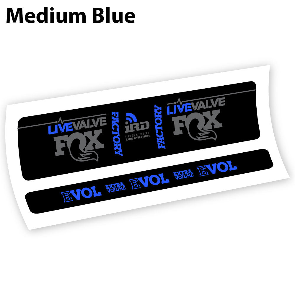 Aufkleber Fox Factory LiveValve IRD Rear Shox Sticker Vinyl