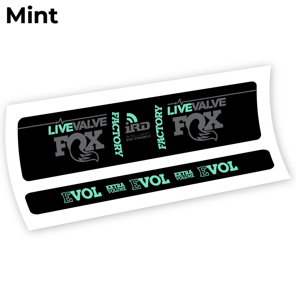 Aufkleber Fox Factory LiveValve IRD Rear Shox Sticker Vinyl